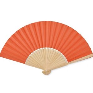 Bamboo hand fan with Paper Fabric