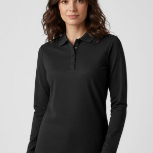 Womens Action Long Sleeve Polo