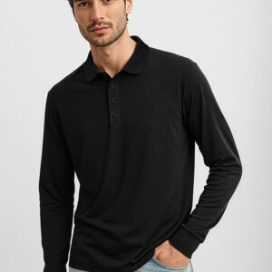 Mens Action Long Sleeve Polo