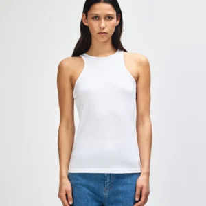 American Apparel CVC Womens Racerneck Tank (101CVC) - White