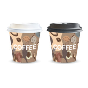 Kudos Paper Coffee Cup - 180ml (129422) - White Lid