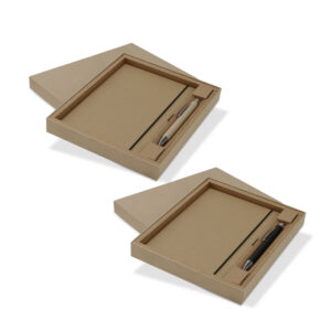Kraft Notebook and Pen Gift Set (129676) - Natural Pen