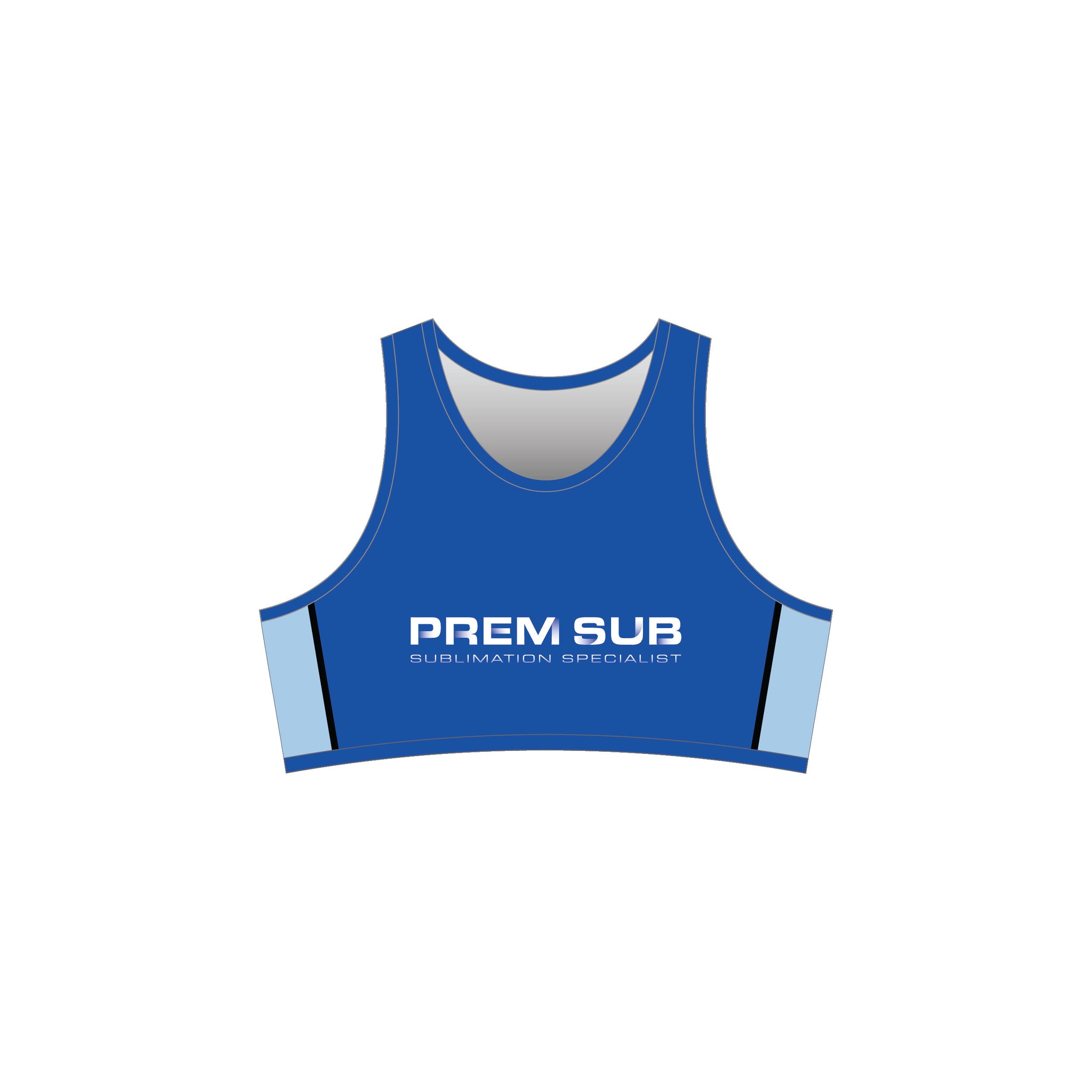 Athletics Singlet Crop Top - Front