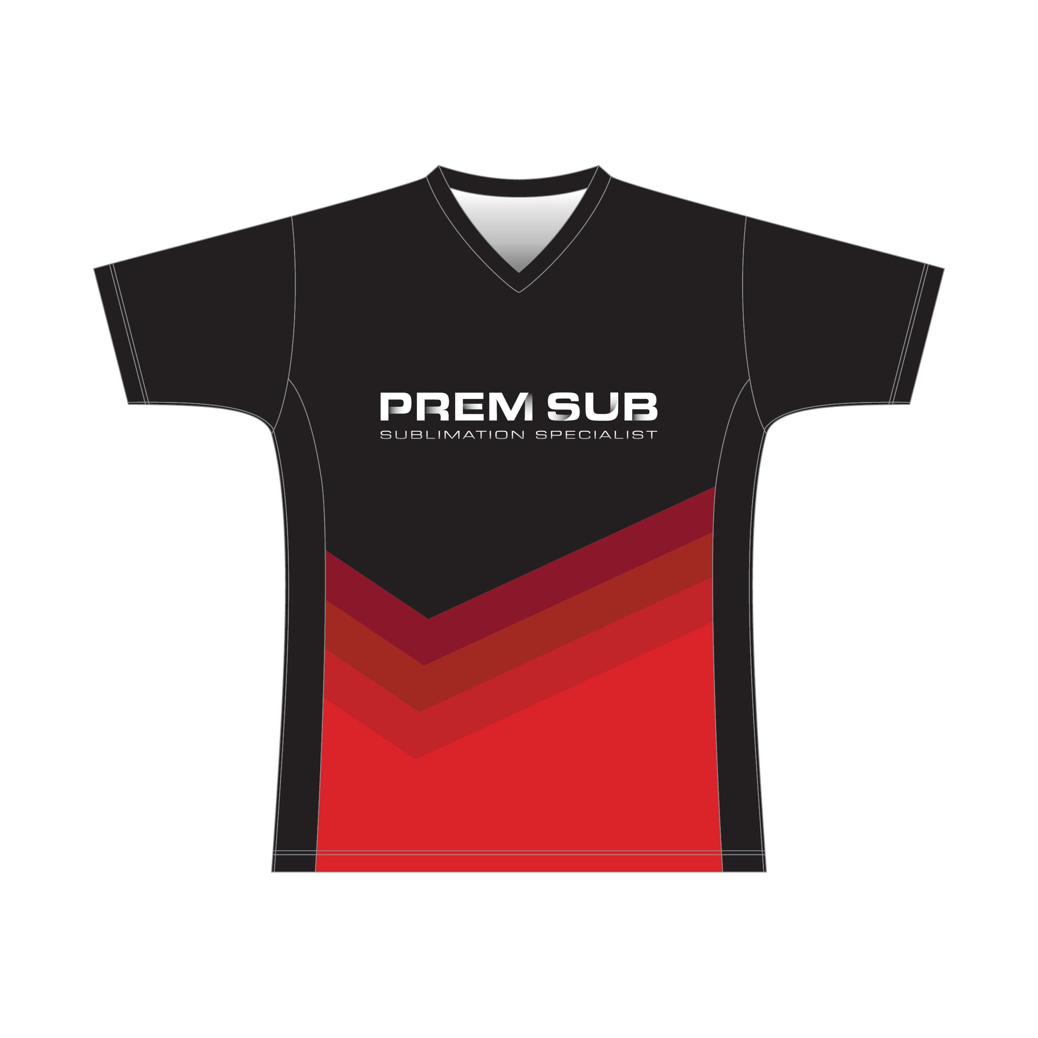 Hockey Jersey Set Sleeve Playing Top - Front