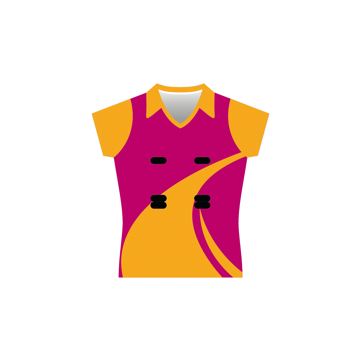 Netball Jersey Raglan Playing Top Cap Sleeve - Front