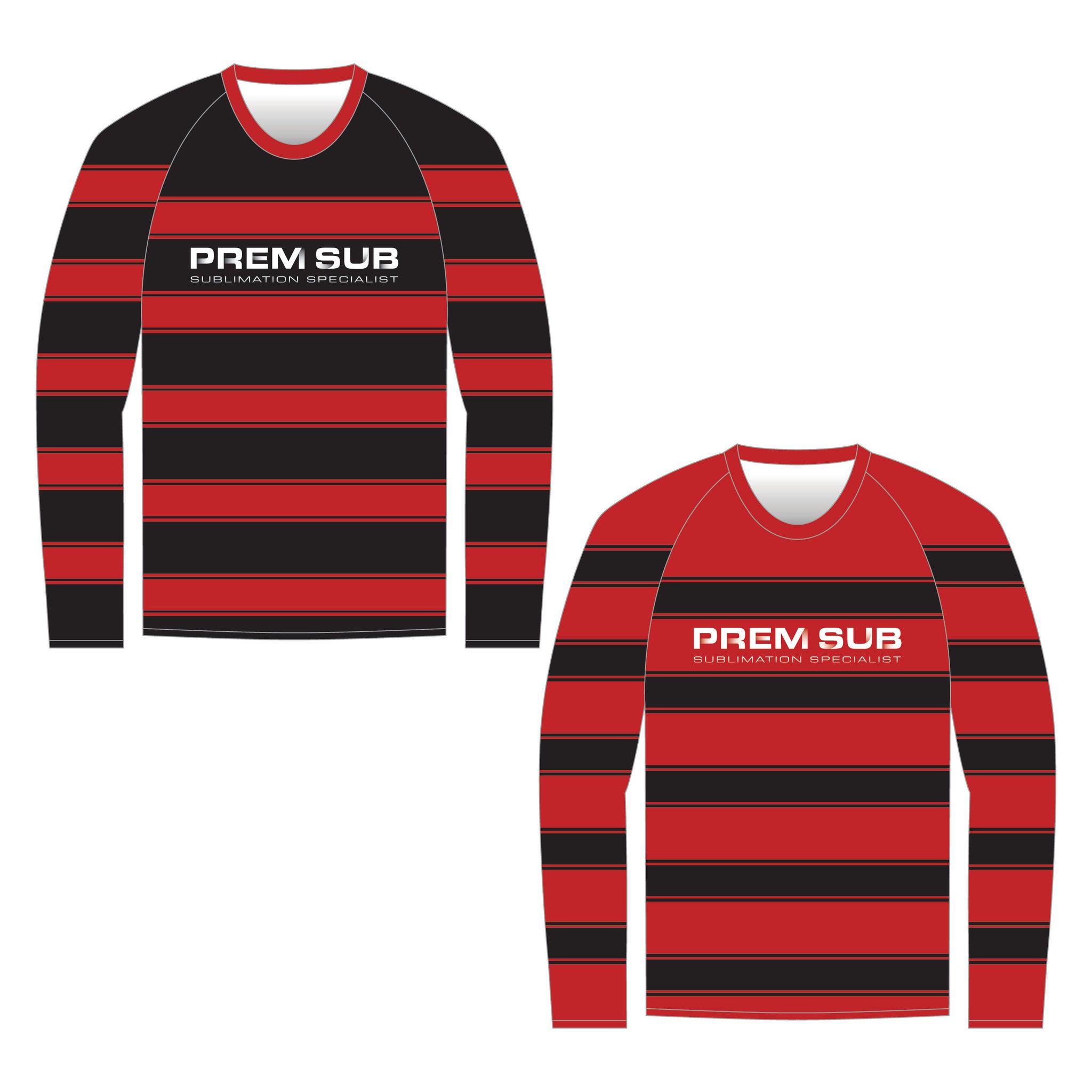 Off-Field T-Shirt Long Sleeve Raglan Reversible - Front