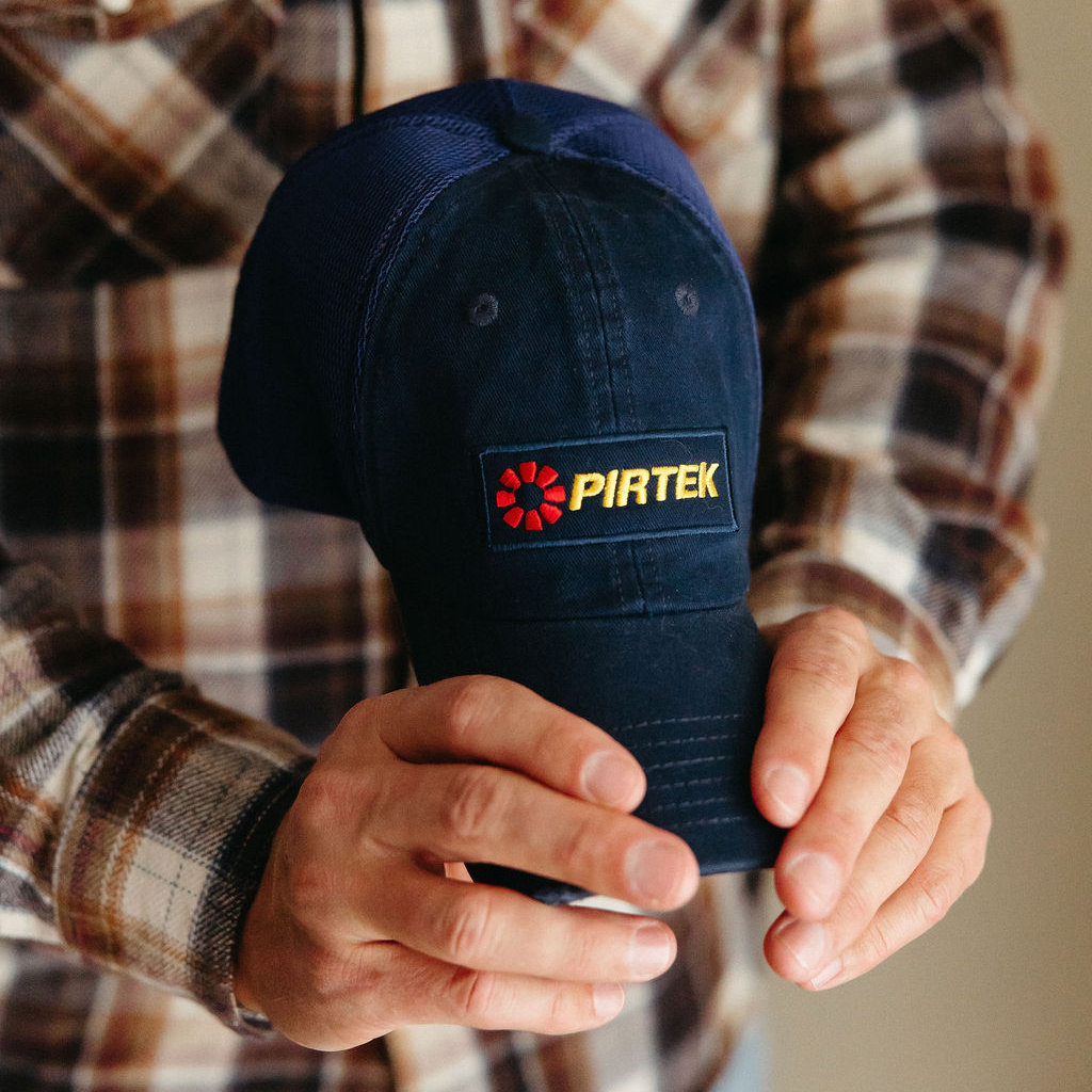 Pirtek - a custom embroidered cap for tradies