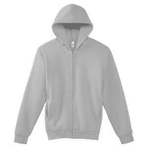 American Apparel Reflex Fleece Unisex Full Zip Hooded Sweat (RF497) - Heather Grey