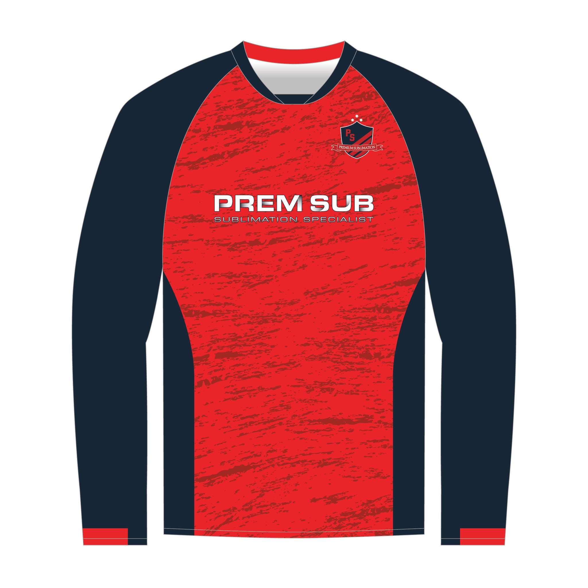 Football Jersey Long Sleeve Raglan Premier Playing Top Front