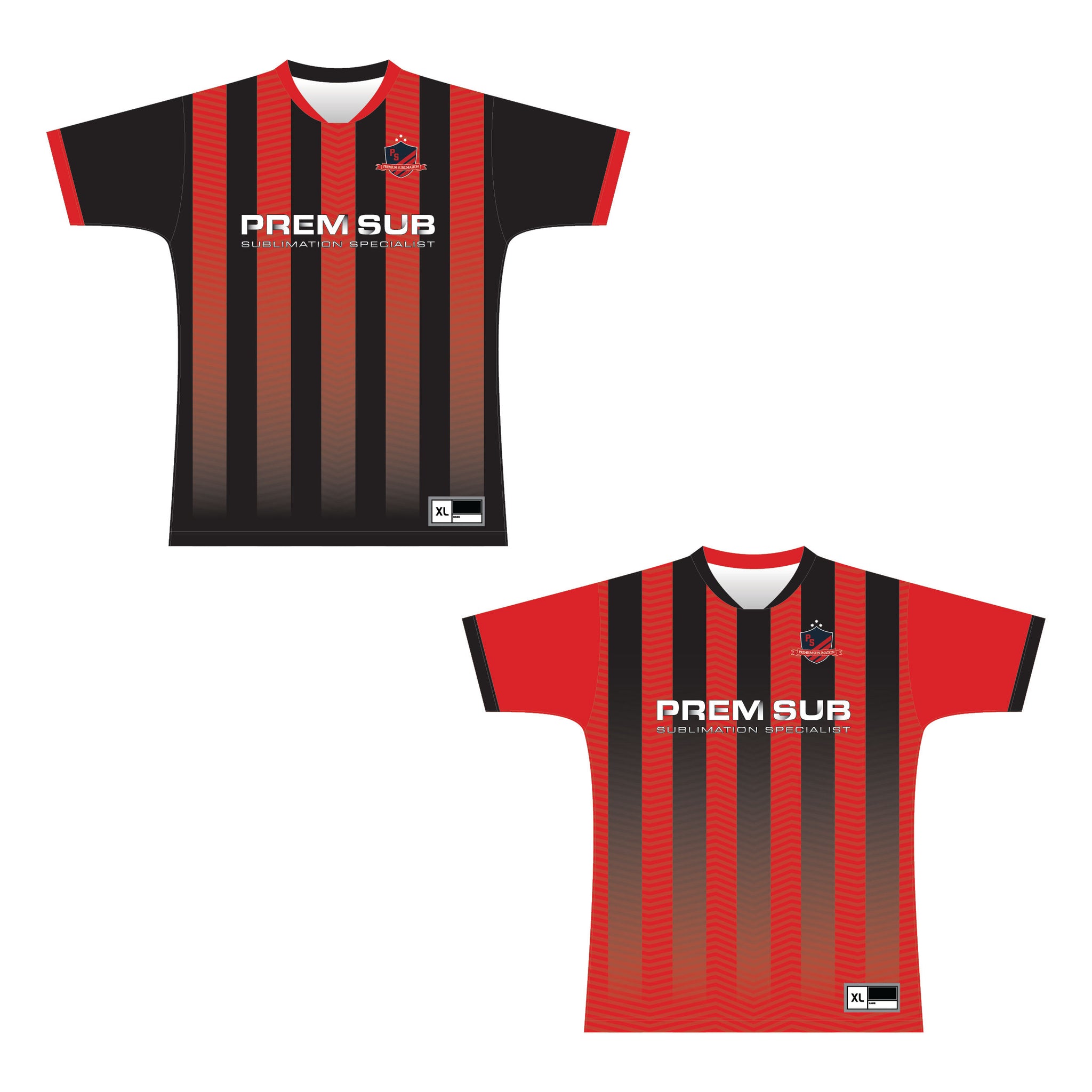 Football Jersey Set Sleeve Reversible - Front