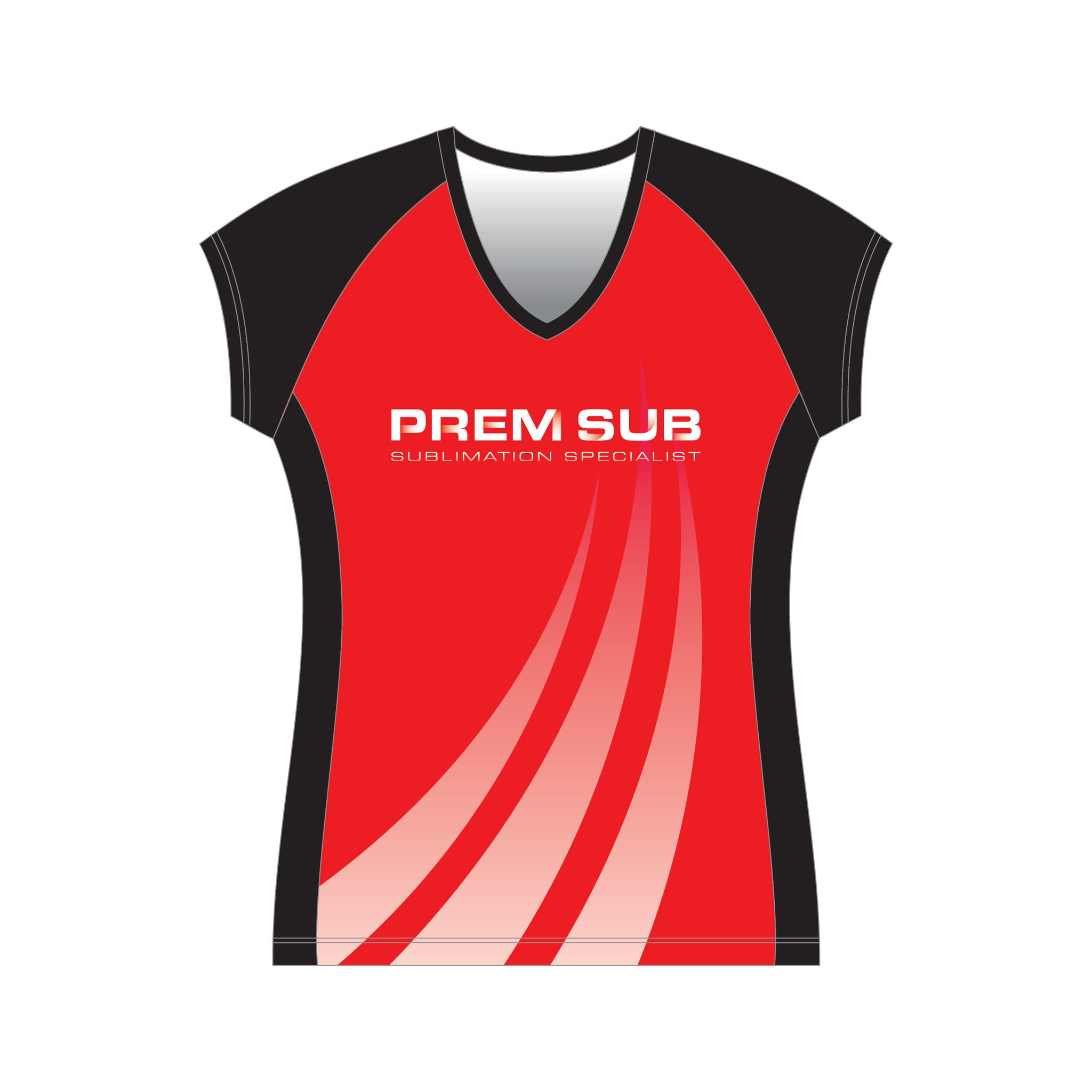Volleyball Jersey Cap Sleeve Playing Top - Front
