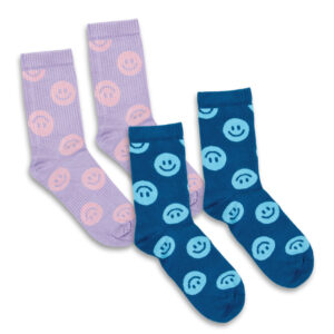 Pixel Knitted Bamboo Crew Socks - Set of 2 (134222) - Main